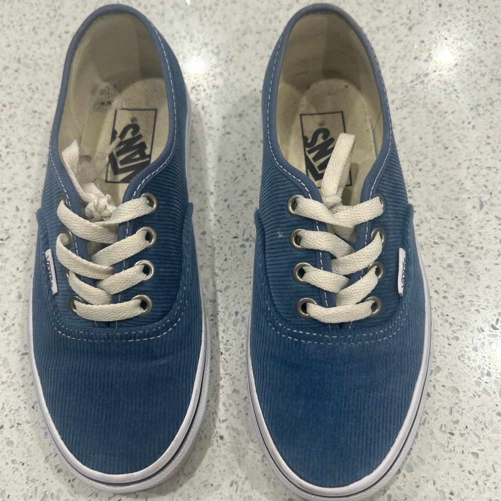 Vans Classic Blue Corduroy Shoes